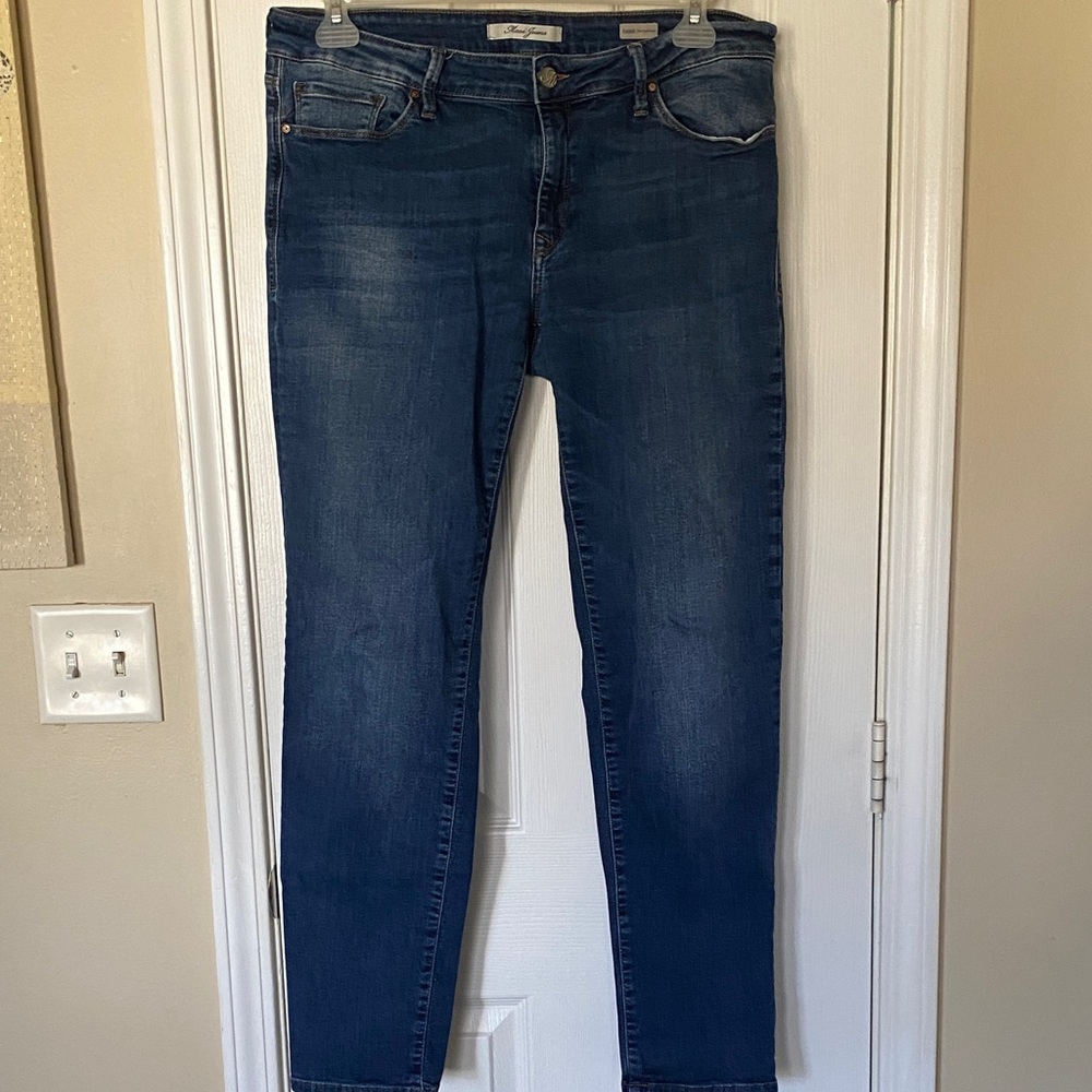 Mavi Women's Dark Blue Skinny Jeans Size 14